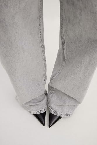Image of KOTTY Women High Waist Bootcut Jeans Stretch Denim Slim Fit Flare Bottom Casual Jeans