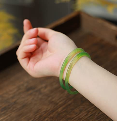 Image of Natural Agate Bracelet Bangle With Gift Box Free