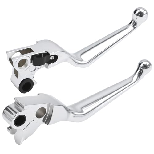 Hoypeyfiy A-Chrom Bremshebel und Kupplungshebel, Ersatz für Harley Davidson Sportster 883 1200 Softail Dyna Electra Glide Road King Fat Boy Night Train Street Bob