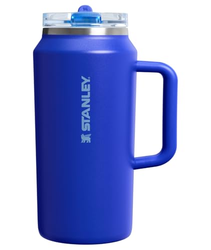 Image of STANLEY Quencher ProTour Flip Straw Tumbler with Leakproof Lid 64 oz | Built-In Straw & Handle | Cupholder Compatible for Travel | Insulated Stainless Steel Cup | BPA-Free | Cobalt