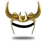 Bulex Halloween Helmet Horns Cosplay PVC Gold Crown Halloween Headpiece Masquerade Costume Mask Party Props