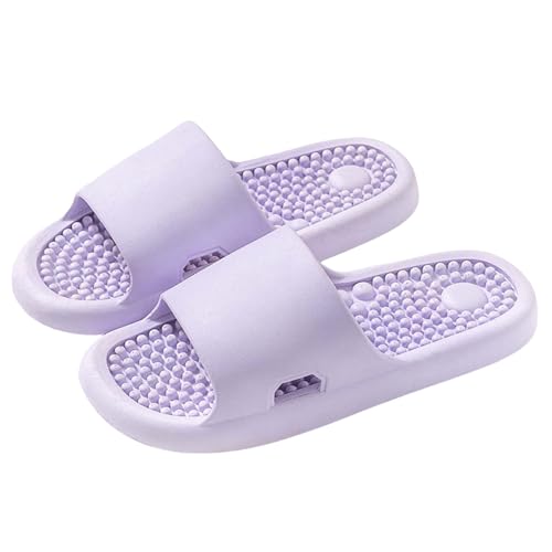 Zapatillas de masaje de pies para hombre/mujer, chanclas plantar fascitis masajeador zapatos de punto Slides verano zapatillas ligeras suaves interiores antideslizantes para el hogar cómodas