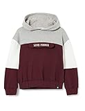 Cooler Mädchen Hoodie in angesagter Boxy Fit Passform mit Strickbündchen am Saumabschluss. Highlight des Hoddies ist der coole Streifenprint , der dem Hoodie einen sportlichen Look verleiht