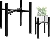 Pflanzenständer aus Eisen,Blumentopfständer,Verstellbarer Pflanzenständer aus Metall,24cm-36cm frei Verstellbarer Blumenständer aus Metall,Für Töpfe mit einem Außendurchmesser von 20-35 cm(hoch：31)