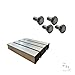 F&L Heavy-Duty Aluminum Dunnage Rack – 1850 lb Capacity, All-Welded Storage Platform for Warehouses, Restaurants, Retail & Industrial (48