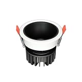 XBTGS LED-Einbauleuchte, 8,4 cm, 12 W, 3 CCT 3500 K/4000 K/6000 K wählbar, schmale Einfassung, LED-Dosenleuchten, Waschbecken-Ghts, Weiß - 6000 K, Weiß - 6000 K