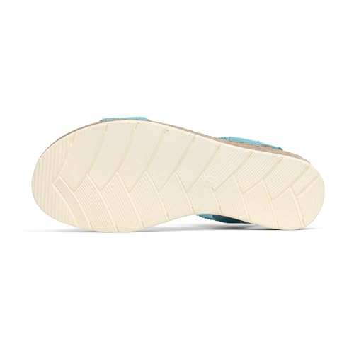 Image of VJH confort Women's Flat Sandals Open Toe Elastic Ankle Strap Slip on Comfy Low Wedge Sandals