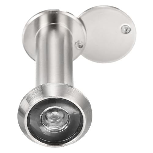 PATIKIL Spioncino per Porta da 9/16 Spioncino Porta a 180 Gradi Adatto per Spioncino da 2-3/16 a 2-3/4 con Copertura per Privacy Rotante per Casa, Ufficio, Hotel, Cromato