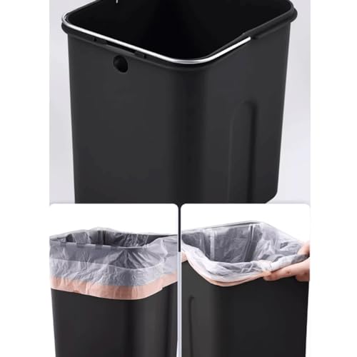 Caneca de Basura de Acero Inoxidable con Pedal y Tapa 13L miniatura 5