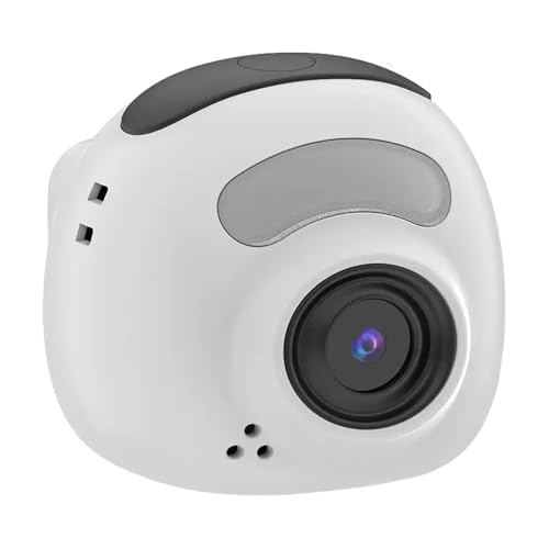 Mini cámara digital blanca de 1.7 pulgadas con tarjeta de 256GB para creadores de vlogs