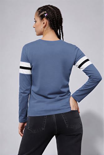 Image of THE DRY STATE Women Cotton Half Sleeve Round Neck Tshirt