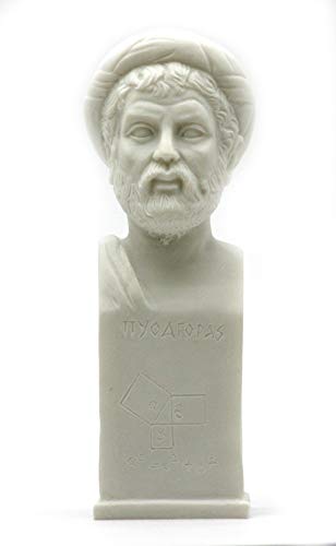 Busto de Pitágoras científico para decorar estanterías y zonas de estudio 2
