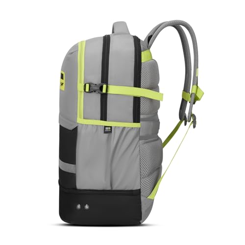Image of Skybags Basecamp 17 Inch Compatible Laptop Backpack 40L | 3 Compartments with Quick-Access Front Pocket & Rain Cover | Tablet Sleeve & Side Bottle Pocket | Office & Travel Backpack for Men & Women