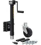 Trailer Valet TVJX2-S Swivel Jack Pipe Mount 2K Lifting Capacity – Drill-Powered Option, Includes...