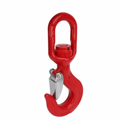 Alloy Steel Swivel Hook, 5.3T Load Hoist Hook, Crane Lifting Hook for Construction Sites, Docks