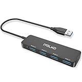 IYGLKD USB ハブ USB3.0 4ポートハブ USB-A 5Gbps 高速データ転送 HUB バスパワー コンパクト 軽量 Mac OS Windows Chrome OS など ノートPC 対応 テレワーク 在宅勤務 出張便利