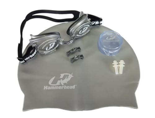 Kit para Natação F. Scherer Set, Unissex, Hammerhead, Cristal/Prata, Tam Único