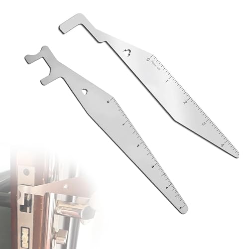 ARYIMYDP 2 Stück Türöffnungswerkzeug aus Federstahl, Set für Feuerwehr und Notfall, Tragbarer Dietrich für Anfänger, Inklusive Türfallengleiter und Nuki Opener