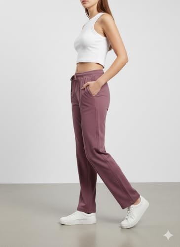 Image of CUPID Woman Plus Size Easy Cotton Track Pants, Comfortable Lower, Trouser, Joggers, Lounge Wear, Night n Daily Wear, Pajama, Travel Pant