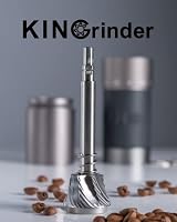 【Eisengrau】KINGrinder K6 Manuelle Kaffeemühle mit 200 einstellbaren Mahlgraden für French Press, Drip, Espresso, 25-35g Fassungsvermögen – Ansicht 3