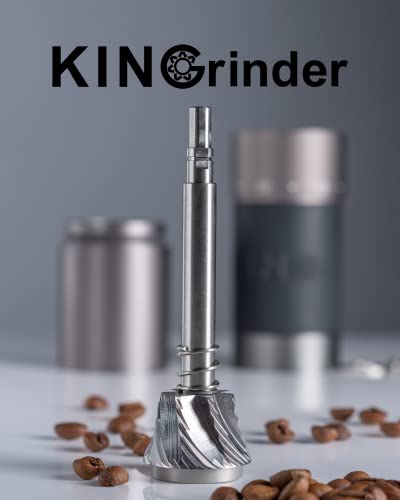 KINGrinder K6 Straight Handle Manual Coffee Grinder with 200 Adjustable Grinding Levels for Aeropress, French Press, Drip, Espresso, 30-35g Capacity
