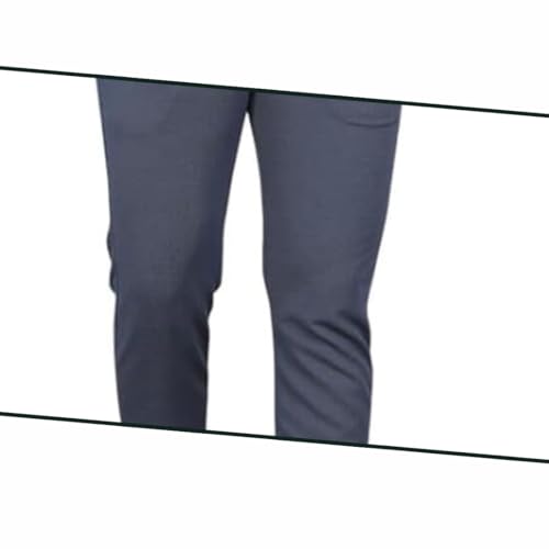 Image of MiraMichi Men's Slim Fit Formal Trousers - Crafted from Premium Lycra Blend Fabric, Solid Pattern, Ideal for Formal Occasions