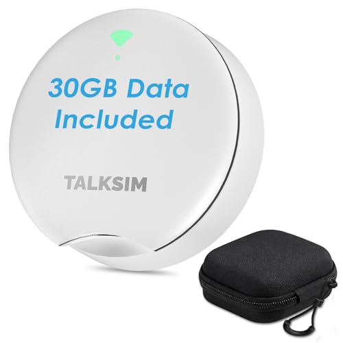 Image of UFO Mobile Hotspot Works with AT&T and Verizon(White, 30GB) | 4G LTE, Portable WiFi Hotspot MiFi Device with Carrying Case, Connected 10 Devices, USA Coverage, No Contract