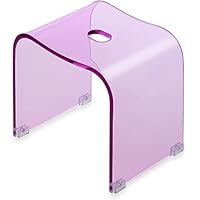 バスチェア　風呂椅子　風呂イス　アクリル　クリアブルー　高さ30cm Amazon｜Kuai アクリル バスチェア 風呂 椅子 高さ35cm Lサイズ