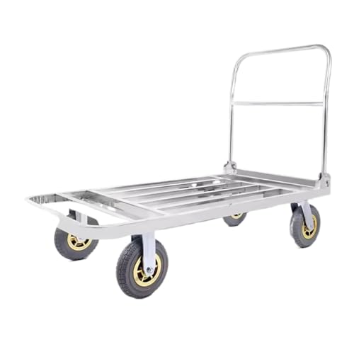 Carretilla plegable para oficina 75x50x90cm acero inoxidable miniatura 1