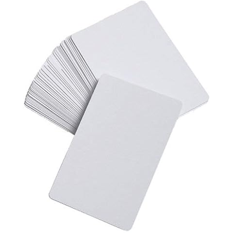 Amazing child Montessori 200 GLOSSY BLANK CARDS _ Wipeable Premium Quality Cards Cover
