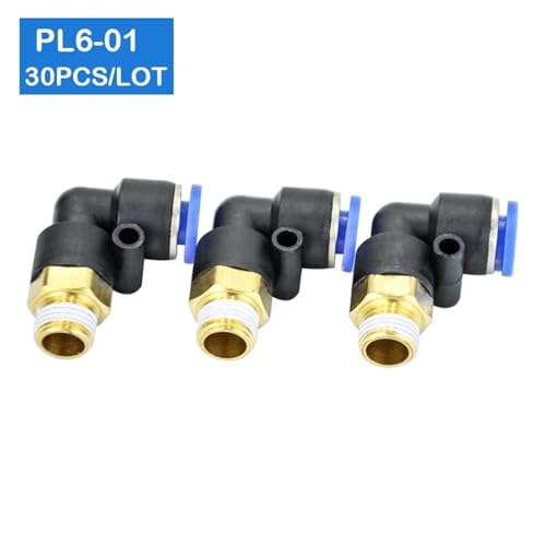 Conectores rápidos neumáticos de 6 mm con rosca de 1/8 para optimizar aire comprimido 6