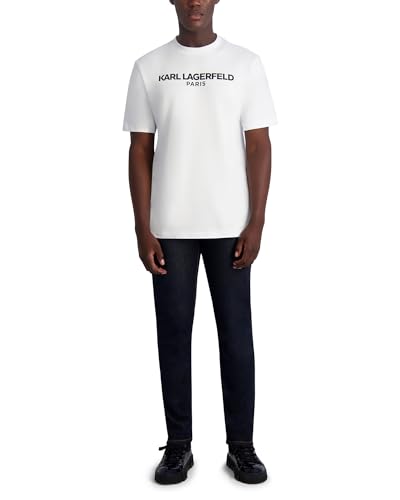 KARL LAGERFELD Men's Leather Pocket Exposed Zipper Pant