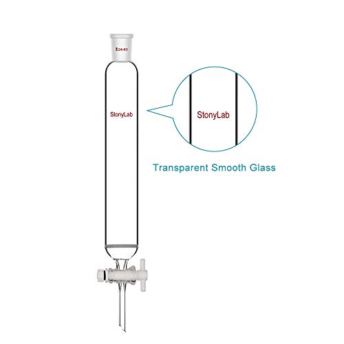 Stonylab GLASSCOLUMN-PTFE-24/40-50MM Glass Chromatography Column thumb #3