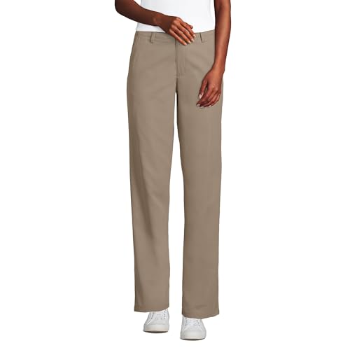 Lands' End Women's Active Performance Chino Pants 8 Khaki