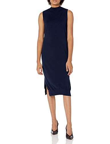 M Made in Italy Women s Sleeveless Knit Tube Dress, Navy, Extra Large