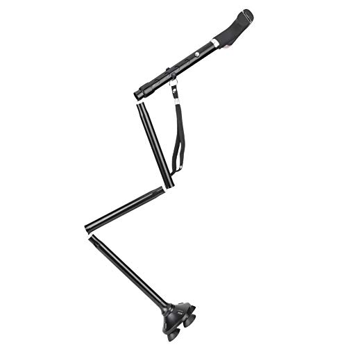 Four-Legged Walking Cane Foldable Walking Stick Arthritis Seniors Disabled and Elderly Mobility Aids Cane - Thumbnail 7