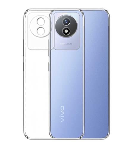 Image of Transparent Soft Silicone TPU Flexible Back Cover Compatible with Vivo Y02