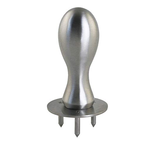 3.5 Inch Brushed Stainless Steel Three-Pronged Cheese Clincher/Holder