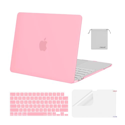 Image of MOSISO Compatible with MacBook Neo Case 13 inch 2026 Release Model A3404 with A18 Pro Chip, 4 in 1 Kit Precision Fit Crack & Scratch Resistant Protective Hard Shell Case Cover, Pink