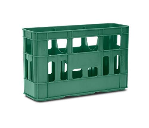 12849_ ***** CESTA/CASSA CASSETTA 3 POSTI IN PLASTICA PER DAME IN VETRO DA 5 LT FER 221184