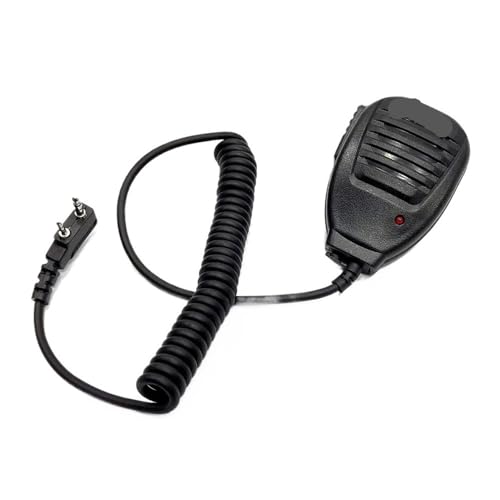 LNBNKZYBPM 2 Piezas BF-S112 Radio Walkie Talkie bidireccional Altavoz de Mano Micrófono Apto for BaoFeng UV-5R BF888S Walkie Talkie Impermeable
