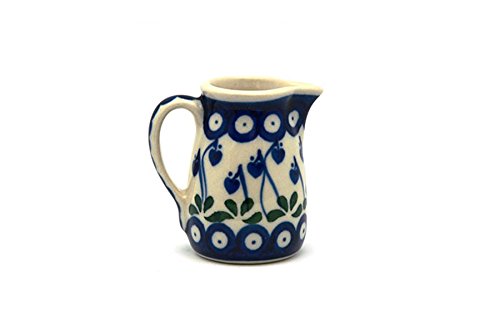 Polish Pottery Miniature Pitcher - Bleeding Heart