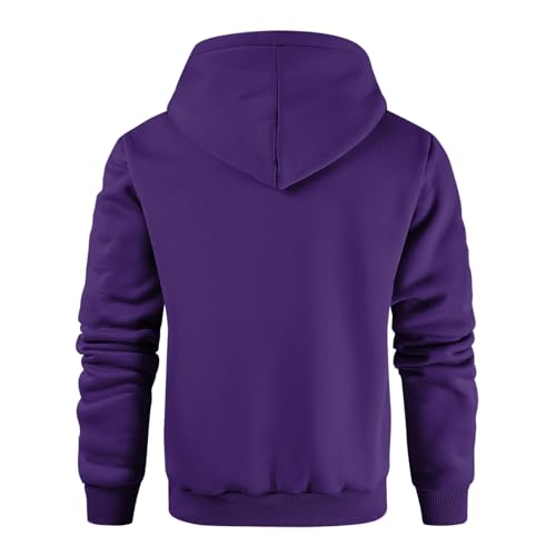 Ymosrh Men's Sweatshirts Hoodies, Solid Color Long Sleeve Quarter Zip Athletic Sport Hooded Sweatshirt Pullover, S-2XL4