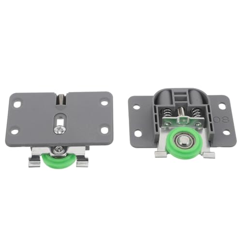 FIXOSHEE Rodillo para Puerta Corrediza de Armario Mediano Ranura de 39 Mm, Kit de 2 Piezas de Herrajes para Puertas Correderas, Ruedas Deslizantes Silenciosas y Resistentes para Dormitorio