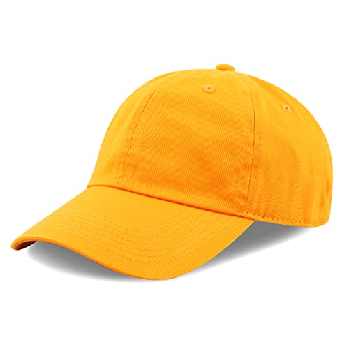 Image of Cotton Baseball Cap Dad Hat - Washed Low Profile Adjustable Hat for Men Women Casual Outdoor Running Golf