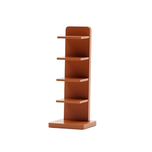 Estantería esquinera vertical de 5 capas, almacenamiento invisible montado en la pared para sala de estar, dormitorio u oficina, diseño moderno
