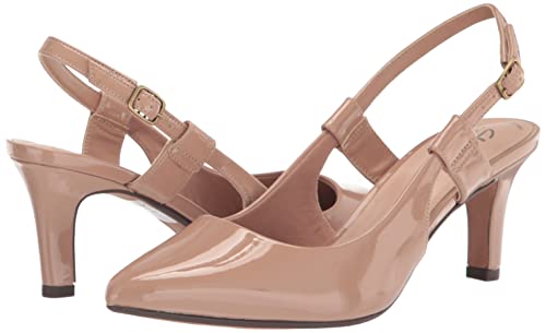 Clarks Women's Illeana Sky Pump, Praline Patent Synthetic, 10 #TOP6