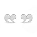 Boma Jewelry Sterling Silver Quotation Mark Stud Earrings