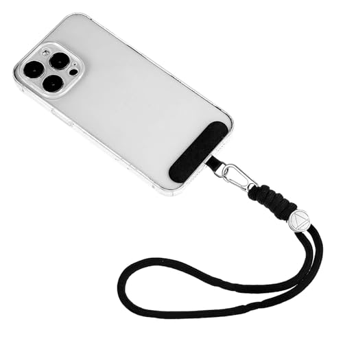 AOZUO Cadena para teléfono móvil Universal, Correa de Mano Ajustable para teléfono móvil, Correa para muñeca robusta para teléfono, Pulsera antipérdida para teléfono móvil con Parche Ultrafino