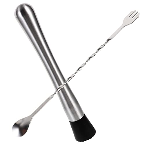 Garneck Cocktail Stirring Spoon Muddler Kit 8.07